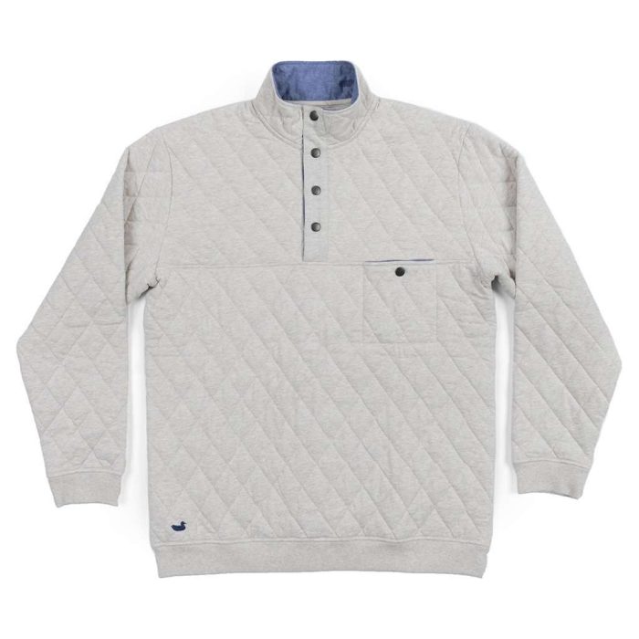 Ryan Quilted Pullover in Oatmeal by Southern Marsh