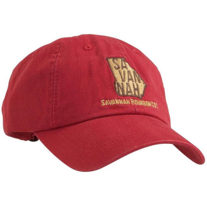 Savannah Bourbon Recipe Hat in Red by Southern Proper