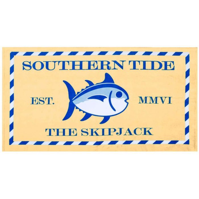 Skipjack Beach Towel in Yellow by Southern Tide