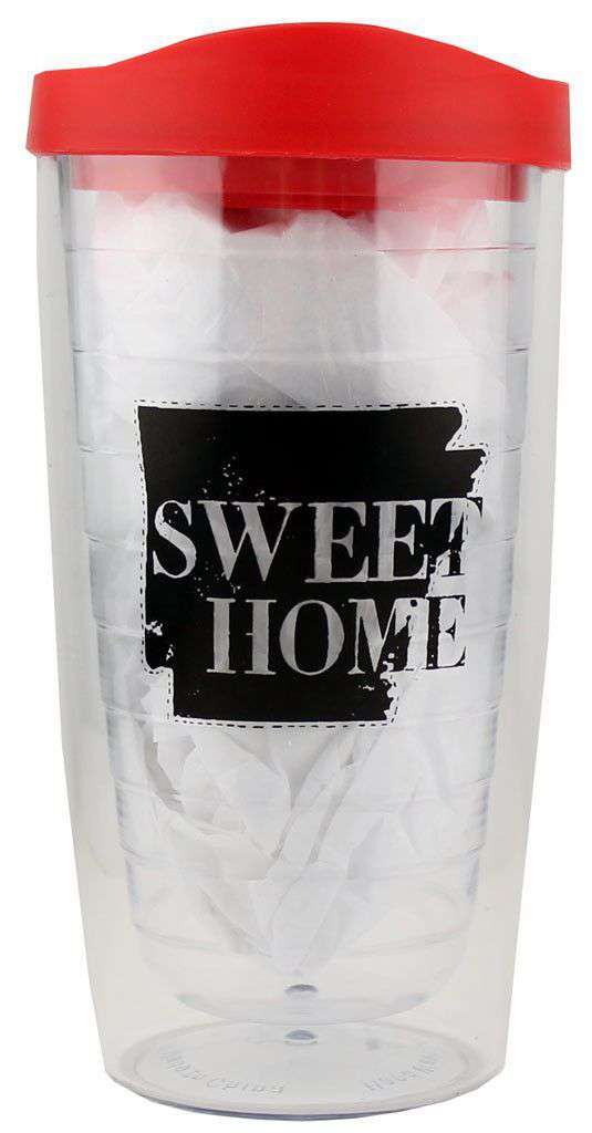 Sweet Home Arkansas Tumbler in Red and Black by Judith March