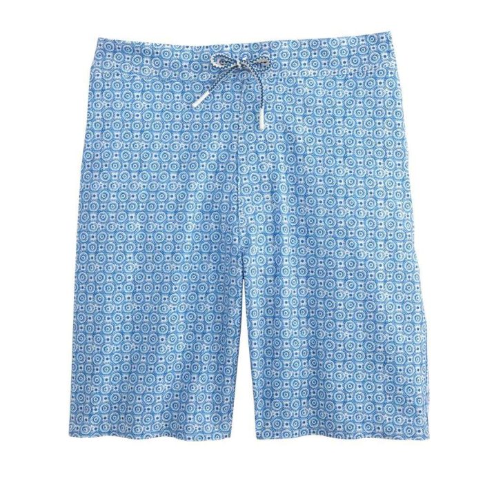 Southport Half Elastic Surf Shorts in Laguna Blue by Johnnie-O