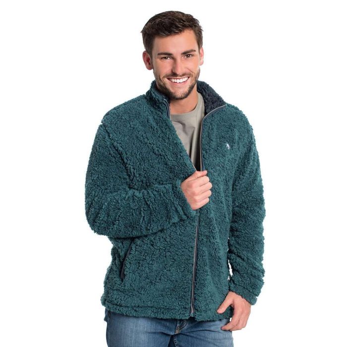 Sherpa Jacket in Mediterranean by The Southern Shirt Co.