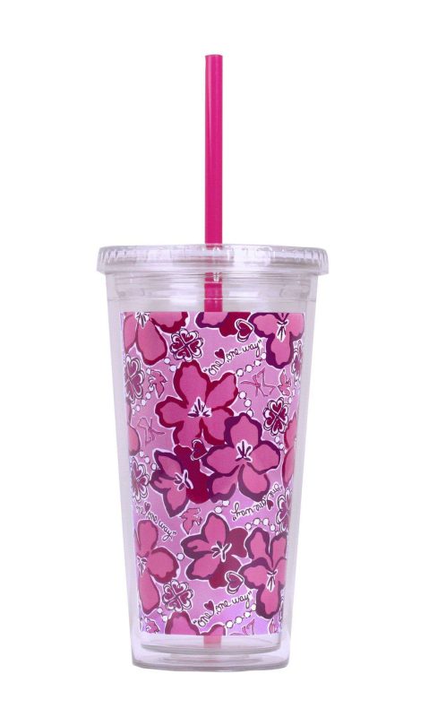 Sigma Kappa Tumbler with Straw by Lilly Pulitzer