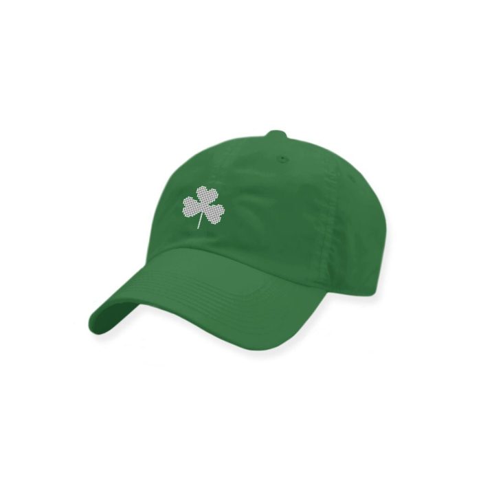 Shamrock Needlepoint Performance Hat in Spruce by Smathers & Branson