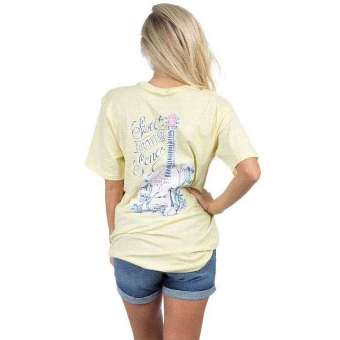 Sweet Southern Song Tee in Yellow by Lauren James