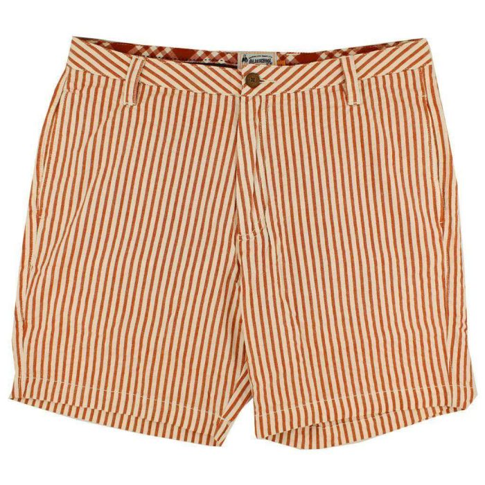 7 Seersucker Walking Shorts in Burnt Orange by Olde School Brand