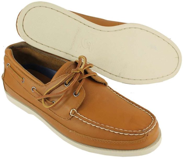 Sigma Pi Yachtsman Boat Shoes in Mahogany by Category 5