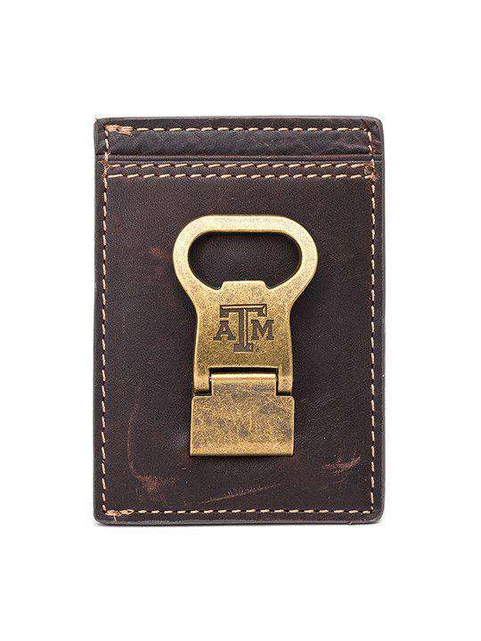 Texas A&M Aggies Gridiron Mulitcard Front Pocket Wallet by Jack Mason
