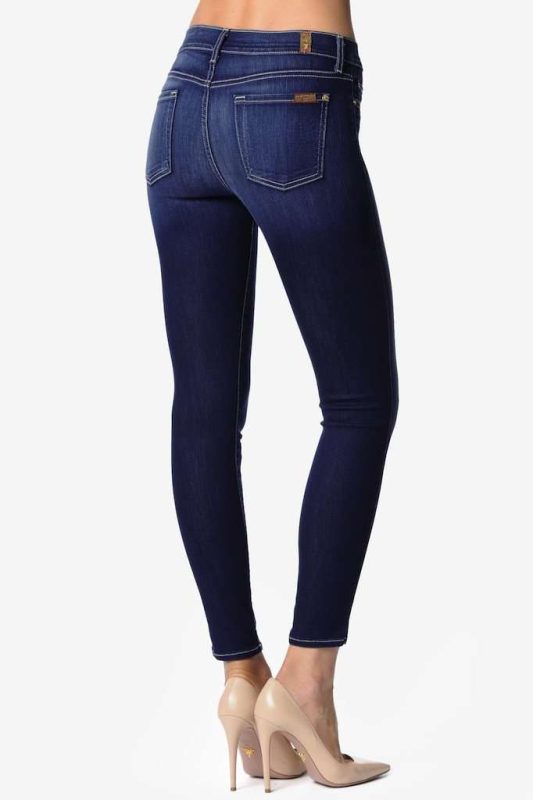 The Ankle Skinny in Vixen Sky (28 Inseam) by 7 For All Mankind