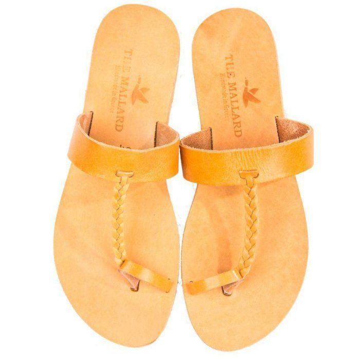 The Aristotle Sandal in Tan by The Mallard