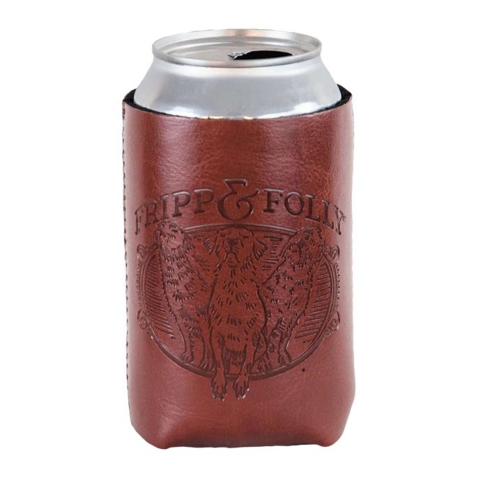 Three Dogs Vegan Leather/Neoprene Can Holder by Fripp & Folly