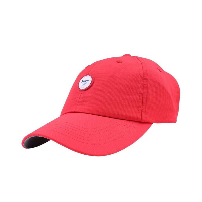 The Founders Patch Performance Hat in Red Pepper by Country Club Prep