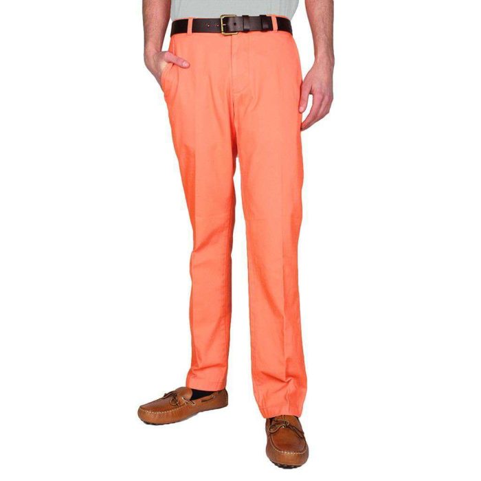 Trim Fit Skipjack Pants in Fusion Coral by Southern Tide