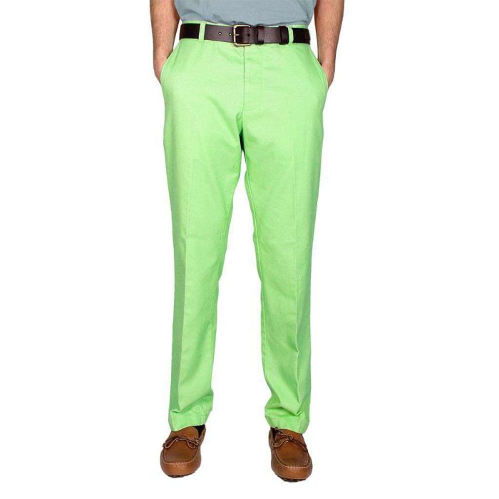 Trim Fit Skipjack Pants in Kiwi by Southern Tide