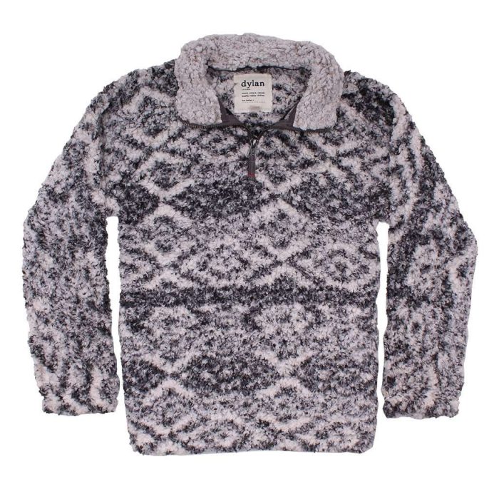 Tribal Frosty Tipped Women's Stadium Pullover in Putty by True Grit (Dylan)