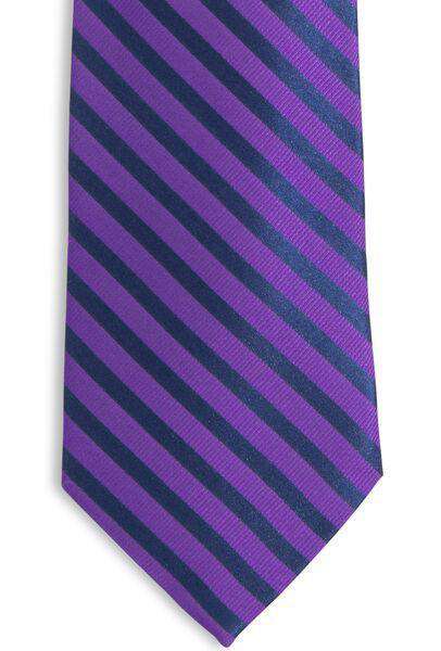 The Gameday Stripe Tie in Regal Purple by Southern Tide