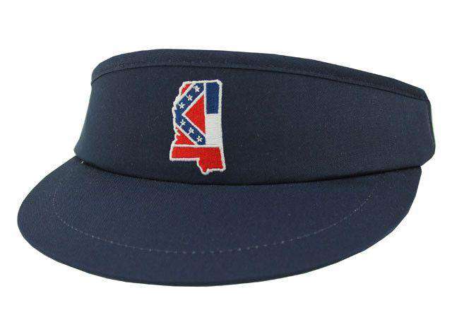 MS Traditional Golf Visor in Navy by State Traditions