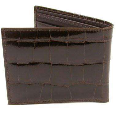 The Joseph Alligator Billfold in Dark Brown by Martin Dingman