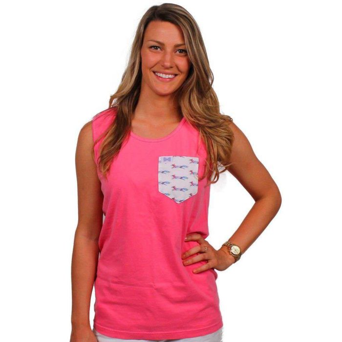 The Limited Edition Longshanks Unisex Tank Top in Watermelon by the Frat Collection