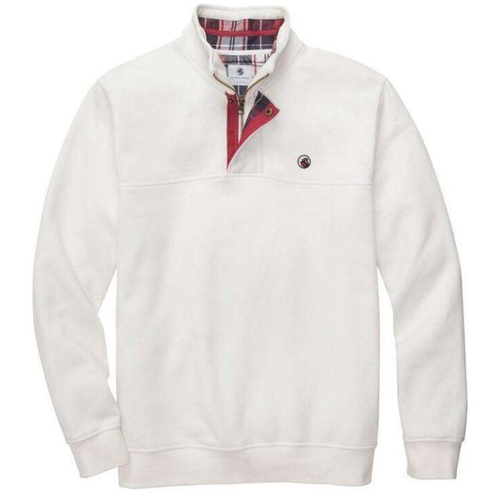 Thomas Pullover in Off White by Southern Proper