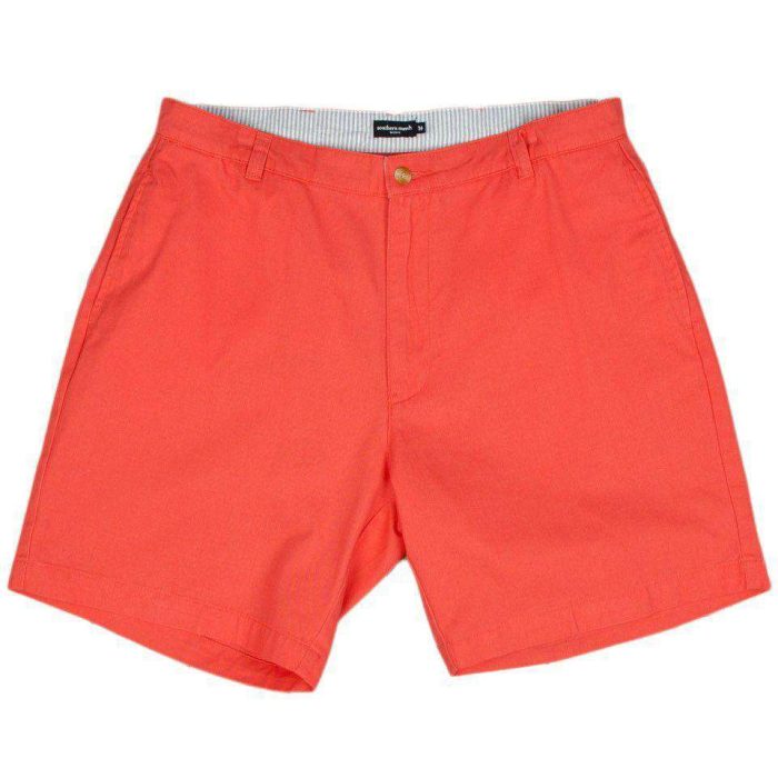 The Regatta 8 Short Flat Front in Coral by Southern Marsh