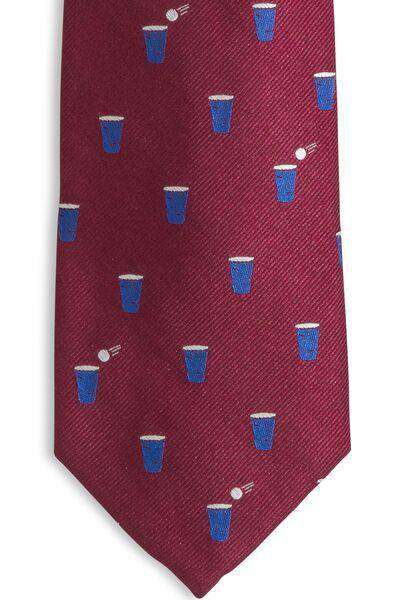 The Splash Collegiate Tie in Chianti Red by Southern Tide