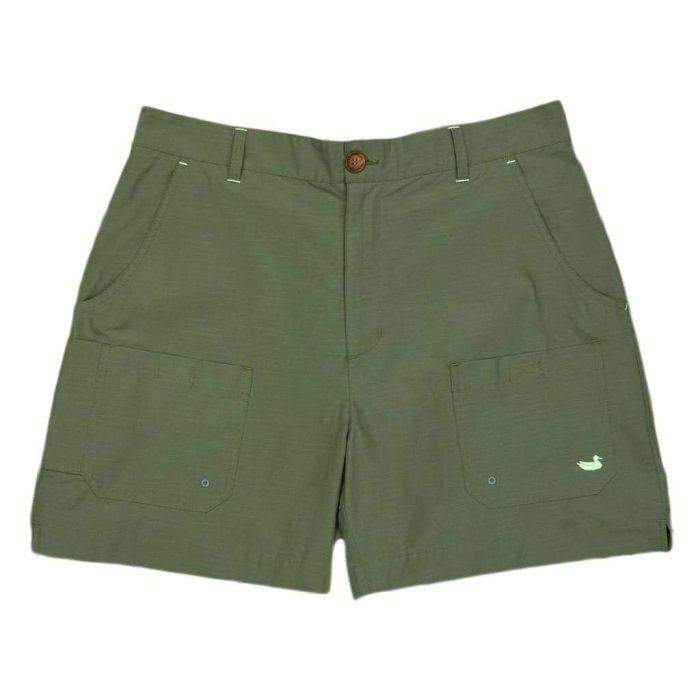 The Tarpon Flats Fishing Short in Dark Green by Southern Marsh
