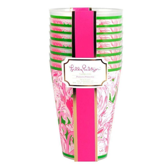 To-Go Tumbler Set in Pink Colony by Lilly Pulitzer