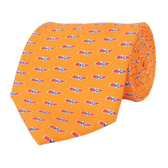 Tennessee Traditional Tie in Orange by State Traditions and Southern Proper