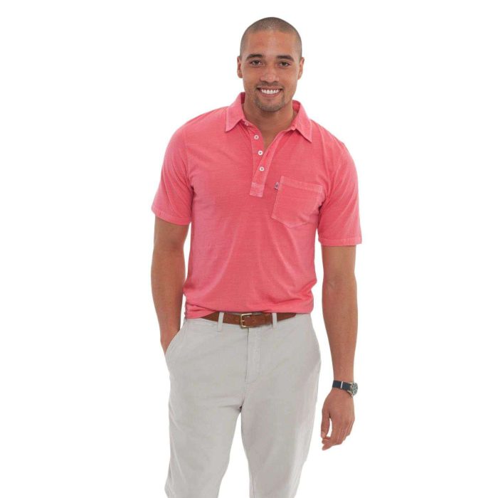 The Venice Polo in Malibu Red by Johnnie-O