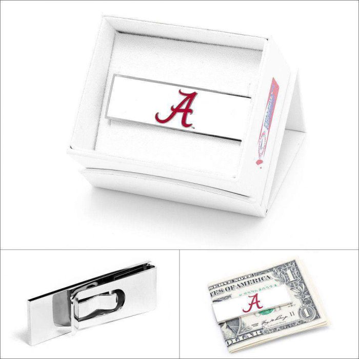 University of Alabama Money Clip in Crimson by CufflinksInc