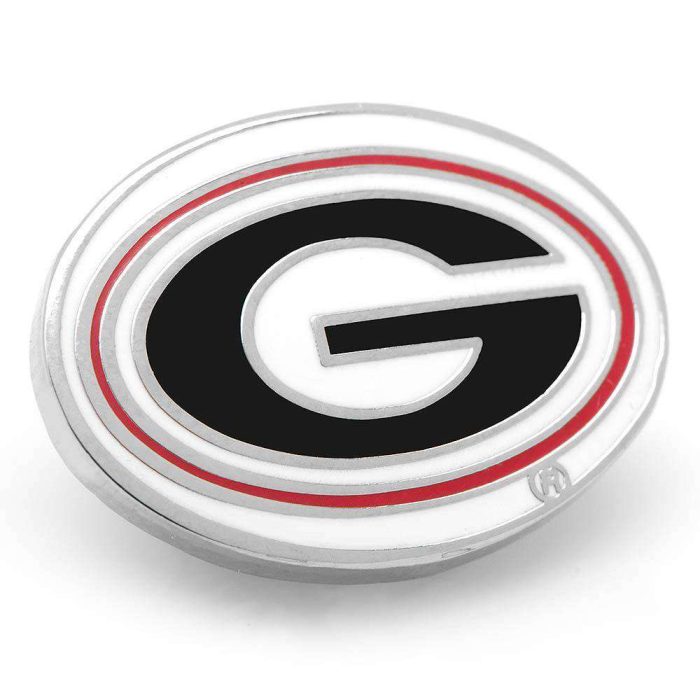 UGA Lapel Pin in Silver by CufflinksInc