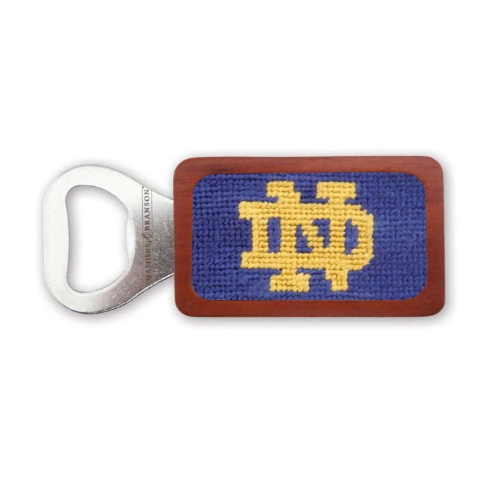 University of Notre Dame Needlepoint Bottle Opener by Smathers & Branson