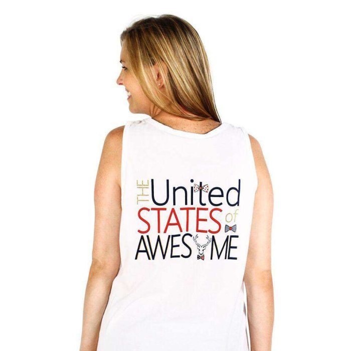 USA - United States of Awesome in Picket Fence White by Jadelynn Brooke