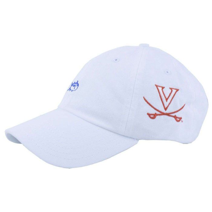University of Virginia Mini Skipjack Hat in White by Southern Tide