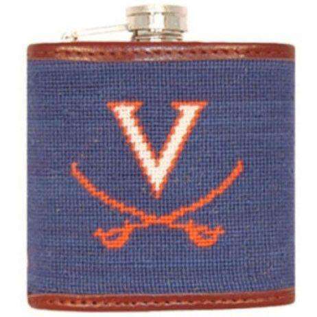 University of Virginia Needlepoint Flask by Smathers & Branson