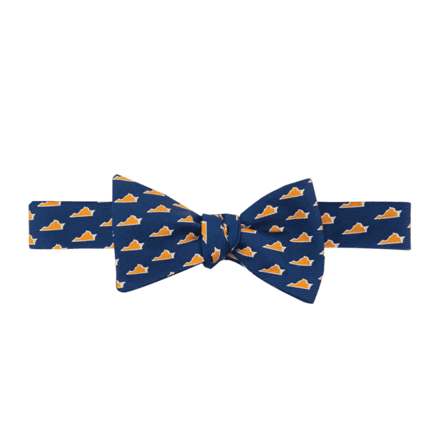 Virginia Charlottesville Gameday Bowtie in Navy by State Traditions and Southern Proper