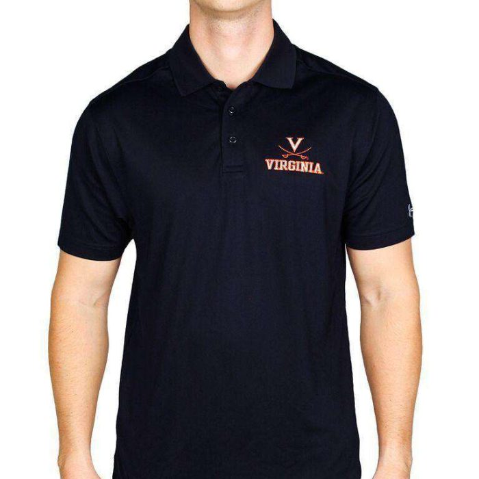 Virginia Cavaliers Performance Golf Polo in Navy by Under Armour