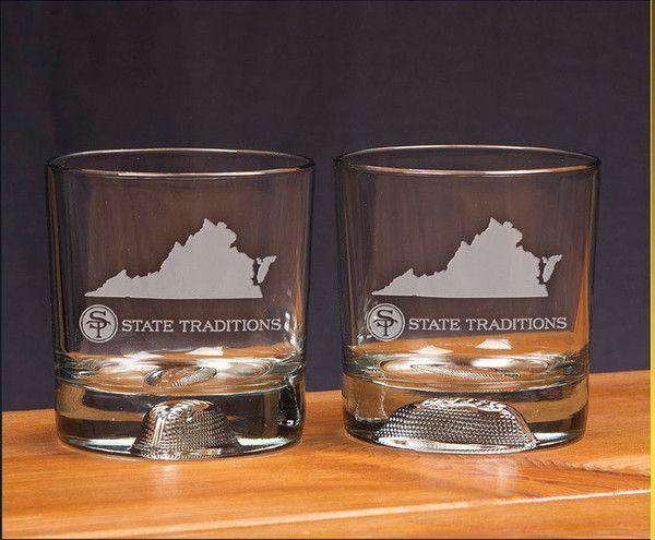 Virginia Gameday Glassware (Set of 2) by State Traditions