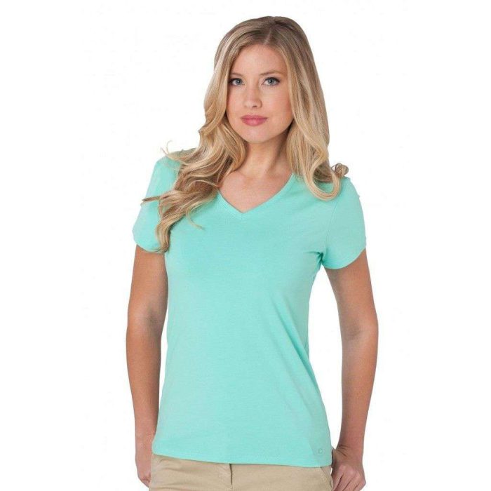 V-Neck Tee in Bermuda by Southern Tide