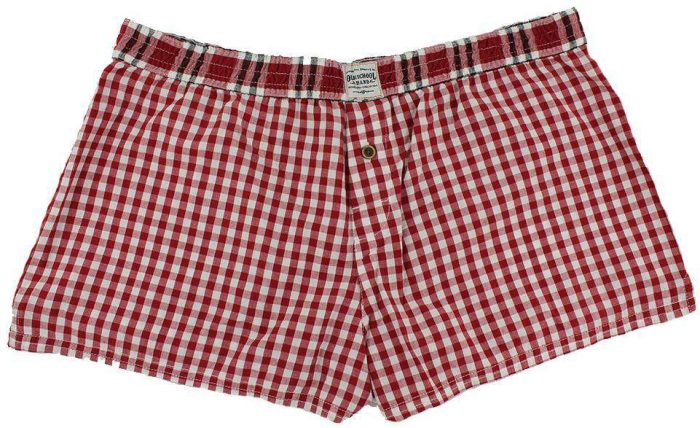 Women's Boxers in Crimson and Black by Olde School Brand
