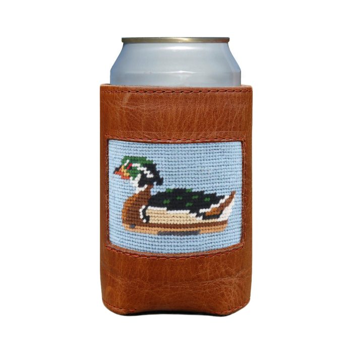 Wood Duck Needlepoint Can Cooler by Smathers & Branson