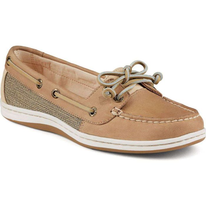 Women's Firefish Boat Shoe in Linen Oat by Sperry