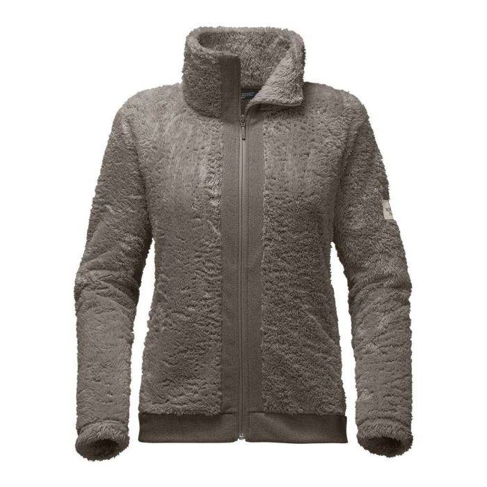 Women's Furry Fleece Full Zip Jacket in Weimaraner Brown by The North Face