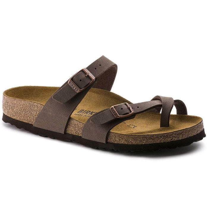 Women's Mayari Birkibuc Sandal in Mocha by Birkenstock