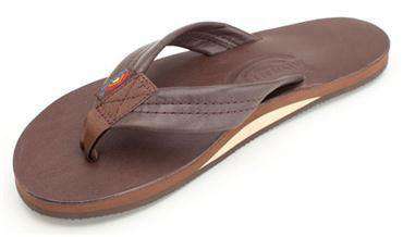 Women's Single Layer Classic Leather Sandal in Mocha by Rainbow Sandals