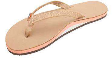 Women's Tropics Leather Sandal in Sierra Brown w/ Melon Midsole by Rainbow Sandals