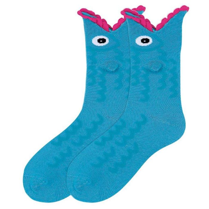 Women's Wide Mouth Fish Socks by K. Bell Socks