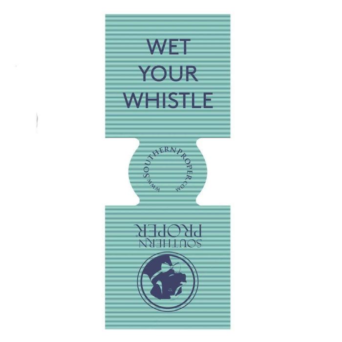Wet Your Whistle Can Holder in Aqua by Southern Proper